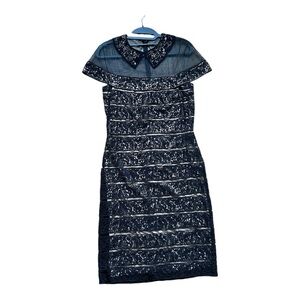 Tadashi Shoji Black Lace Cocktail Dress. Size: 6